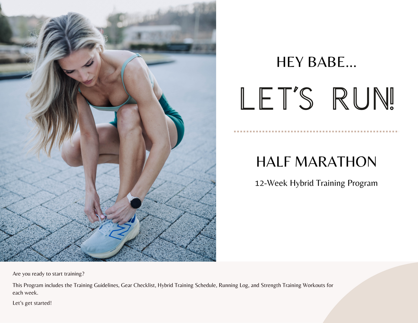 12-Week Half Marathon Hybrid Training Program
